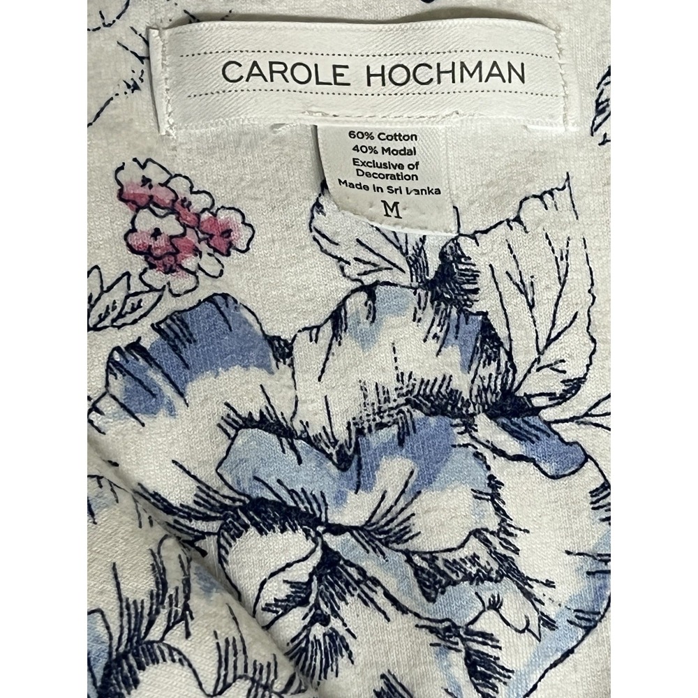 Carole Hochman Floral Women's Size Medium Cotton Modal pajama set Summer Lounge - Picture 11 of 11